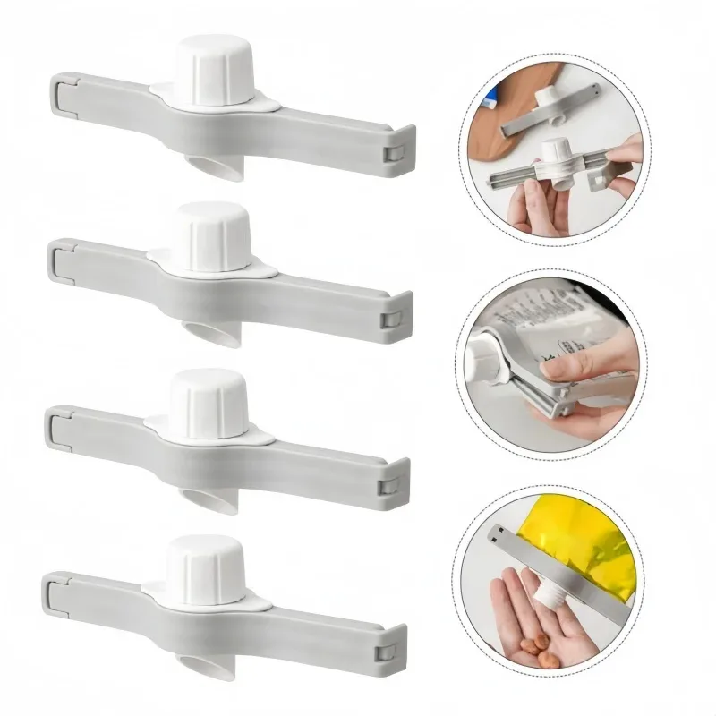 Kitchen Storage Food Snack Sealing Bag Clips Screw Cap Seasoning Bag Milk Powder Bag Preservation Clip Gadgets