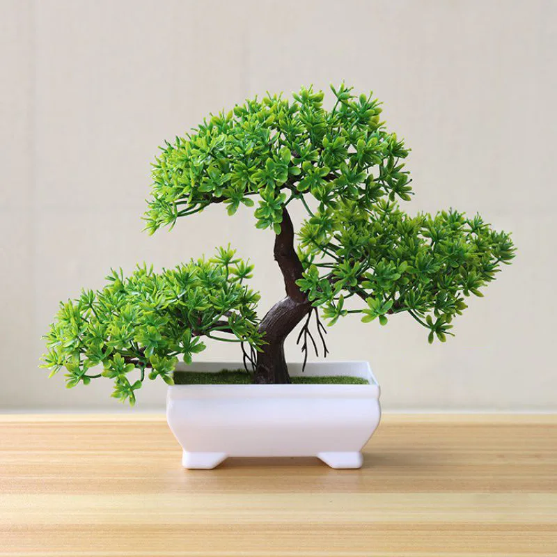 Artificial Tree Bonsai Simulation Plants Pot Plants for Garden Table Home Room Bedroom Decoration Outdoor Fake