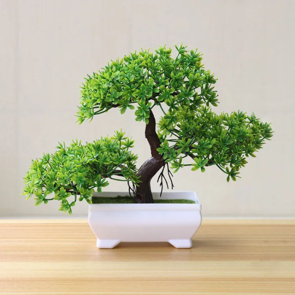 Artificial Tree Bonsai Simulation Plants Pot Plants for Garden Table Home Room Bedroom Decoration Outdoor Fake
