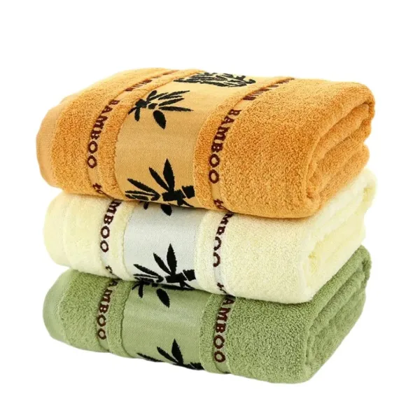 Set of 1/4/6 Bamboo Fiber Towels Sets Home Bath Towels Adults Face Towel Thick Absorbent Luxury Bathroom Towel
