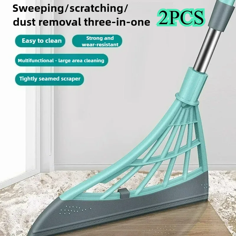 Silicone Magic Rubber Broom Mop Hand Dust Brooms Home Floor Cleaning Squeegee Wiper Toilet Bathroom Mops Witch