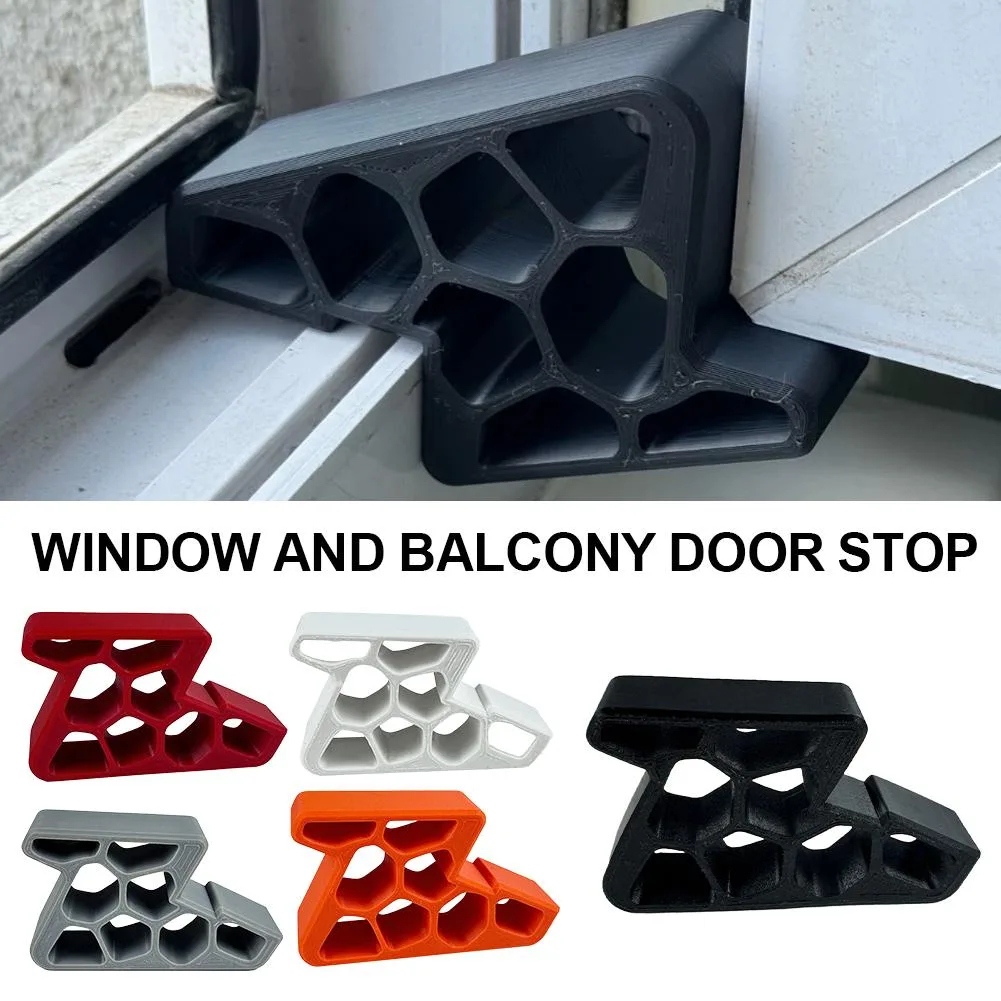 Newly Upgraded Heavy Duty Door Stopper for Balcony Sliding Window/Door Anti-Collision Limiter for Home Office
