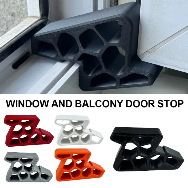 Newly Upgraded Heavy Duty Door Stopper for Balcony Sliding Window/Door Anti-Collision Limiter for Home Office 