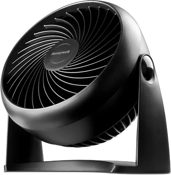 Honeywell TurboForce Air Circulator, Small Tabletop Fan, Quiet Personal Fan for Home or Office, 3 Speeds, 90 D